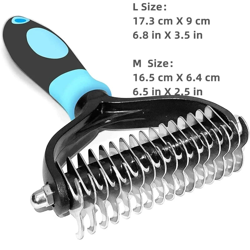 Dual-Sided Pet Deshedding Brush