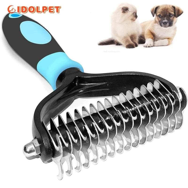 Dual-Sided Pet Deshedding Brush