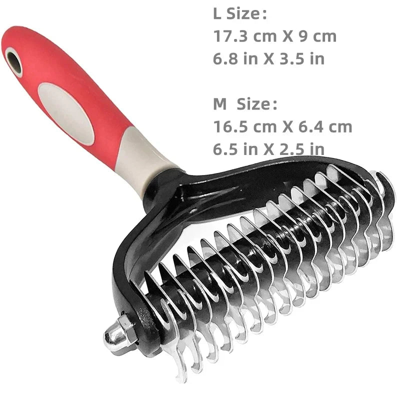 Dual-Sided Pet Deshedding Brush