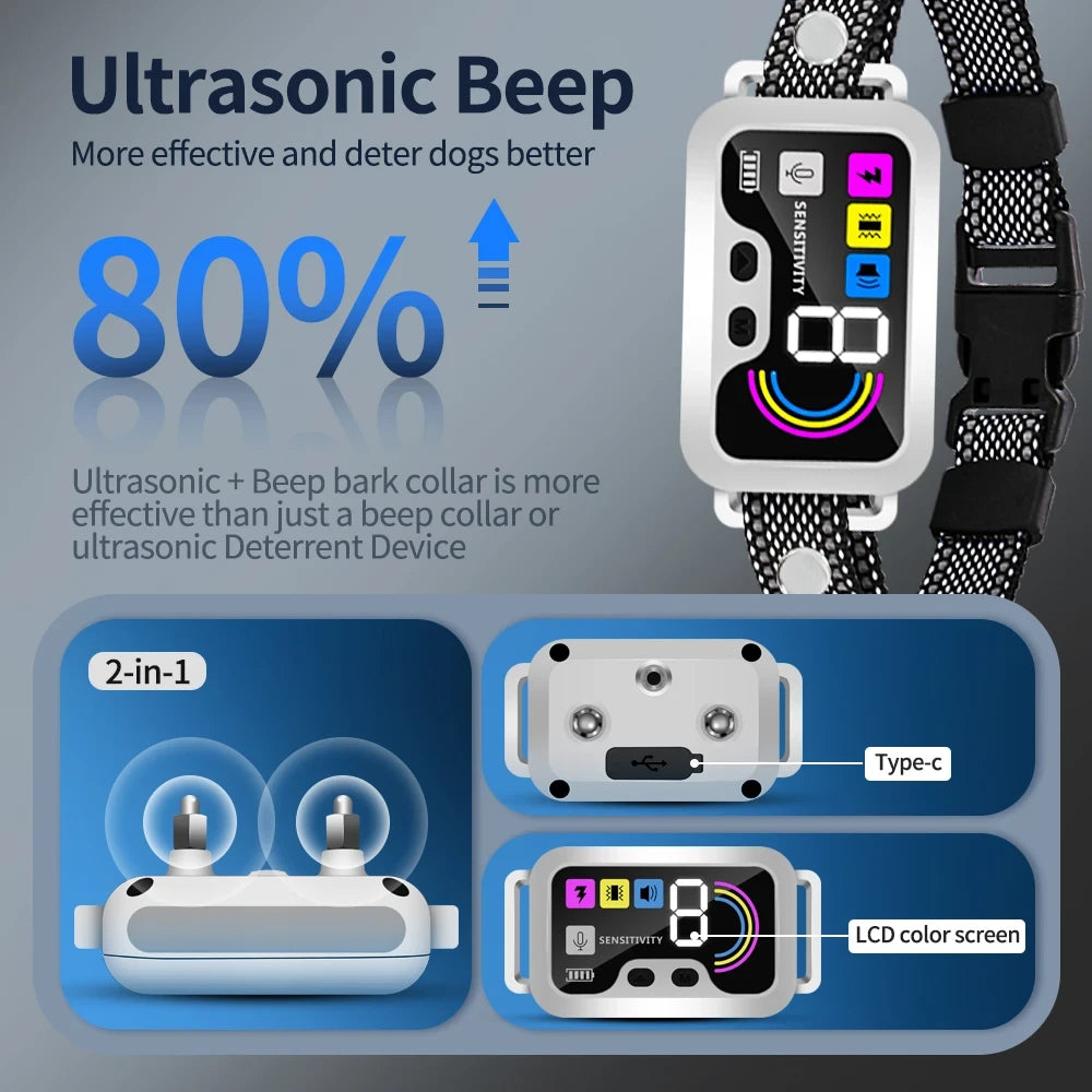 Smart Ultrasonic Bark Collar