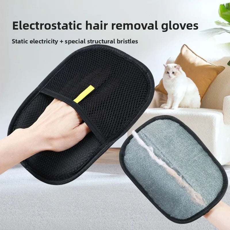 Pet Hair Removal Gloves — Gentle Grooming for Dogs & Cats